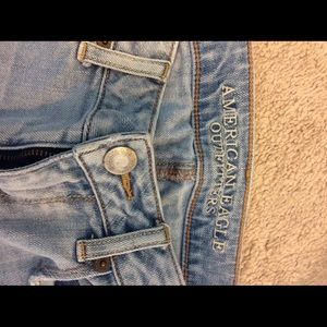 Light Blue Ripped Skinny Jeans